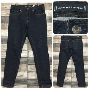 Everlane Uniform Skinny Jeans Men’s 31x30 Dark Wash Blue Indigo Stretch Organic
